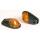 Verkleidungsblinker, black, Glas yellow, Paar