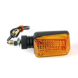 Blinker, black, kurz, Glas yellow, E-gepr., Paar