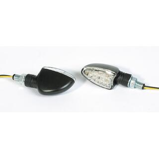 LED Blinker ARROW, schwarz, kurz, E-gepr.,Paar
