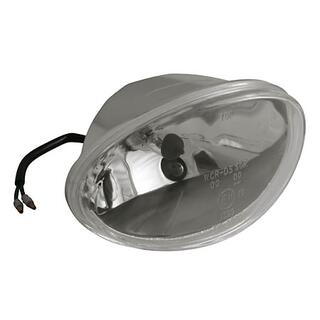 H4 Einsatz oval, 160 x 90mm, Klarglas, 12V 60/55W