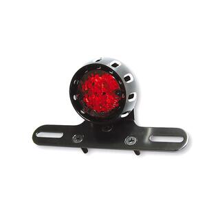 LED-Ruecklicht MILES, noires Geh., Glas rot, EG