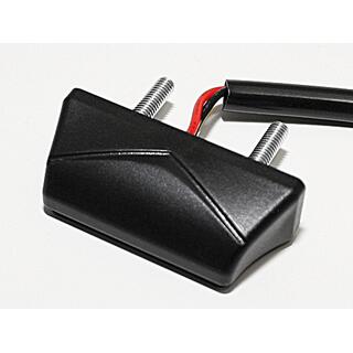 LED license plate light, black, E-mark