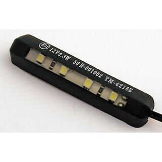 4-LED-Nummernschildbeleuchtung, biegsam, schwarz