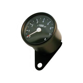 Tachometer, D=60 mm, black, 8.000 RPM