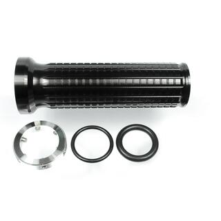 Alugriffe M-GRIP, black eloxiert, Ende offen