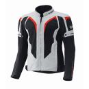 Held Zelda Motorradjacke grau rot L lang