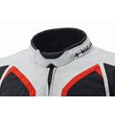 Held Zelda Motorradjacke grau rot L lang