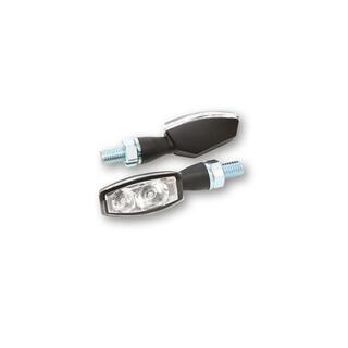 LED Rücklicht / Blinker BLAZE, schwarz, Klarglas, EG