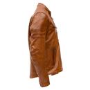 Rusty Stitches Jari leather motorcycle jacket cognac 4XL