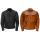 Rusty Stitches Jari leather motorcycle jacket cognac 4XL