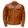 Rusty Stitches Jari leather motorcycle jacket cognac 4XL