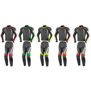 Büse Silverstone Pro leather suit two-piece Damen 34 fluo red fluo yellow