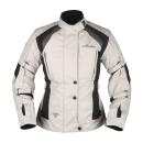 Modeka Janika Motorradjacke Damen hellgrau schwarz 44