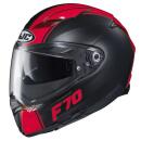 HJC F70 Mago full face helmet black red MC1SF M