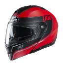 HJC i90 Davan flip-up helmet black red MC1SF M