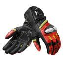 Revit League motorcycle gloves black red yellow L