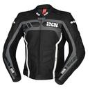 IXS RS-600 leather motorcycle jacket black grey white 114...
