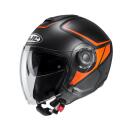 HJC i40 Camet jet helmet black orange M