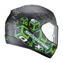 Scorpion Exo-390 Cube casque intégral noir vert S