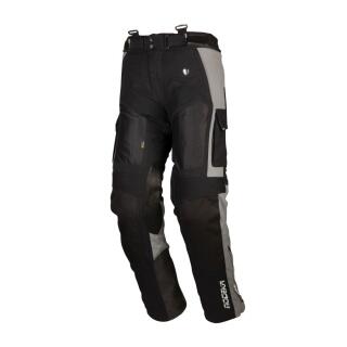Modeka AFT Air Textilhose grau schwarz Langgröße M