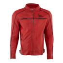 Rusty Stitches Chase Lederjacke rot M