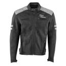 Rusty Stitches Jari Lederjacke grau weiß XXL