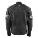 Rusty Stitches Jari Lederjacke grau weiß XXL