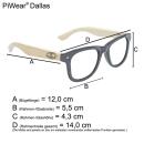 PiWear Dallas BM Lunettes Sport – Miroir bleu