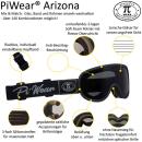 PiWear Arizona Retro Motorradbrille schwarz