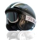 PiWear Arizona Retro OTG Motorcycle Goggles – Titanium
