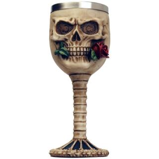 PiWear Skull Weinglas Rose