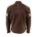 Rusty Stitches Jari Lederjacke braun beige 3XL