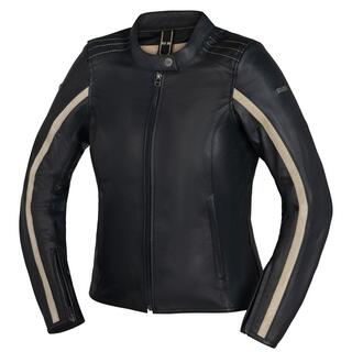 IXS Stripe leather motorcycle jacket ladies