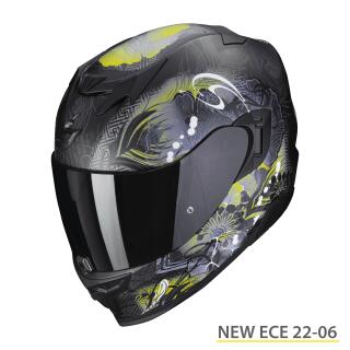 Scorpion Exo-520 Evo Air Melrose Integralhelm schwarz gelb XS