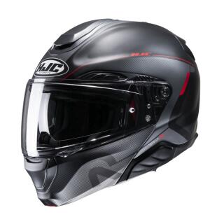 HJC RPHA 91 Combust MC1SF Klapphelm schwarz grau rot S