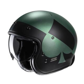 HJC V31 Kuz MC2SF jet helmet