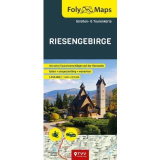 FolyMaps Riesengebirge Karte foliert