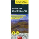 FolyMaps Route Des Grandes Alpes Karte foliert