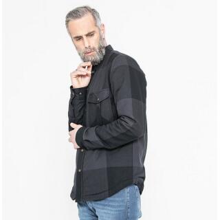 John Doe Motoshirt Grey Black Big Block XS