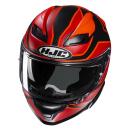 HJC F71 Idle MC1SF Integralhelm schwarz rot S