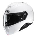 HJC i91 solid white flip-up helmet