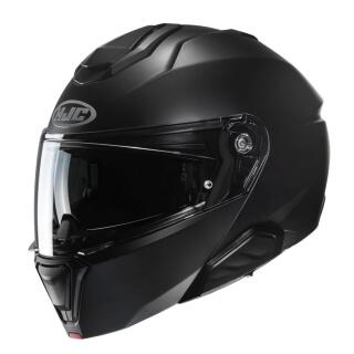 HJC i91 solid matt black flip-up helmet