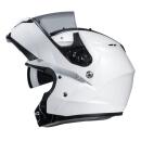 HJC C91N Solid white flip-up helmet