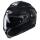 HJC C91N Solid metallic black flip-up helmet