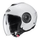 HJC i40N Solid white jet helmet