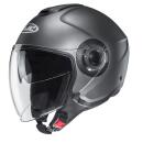 HJC i40N Solid matt titanium jet helmet