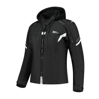 Rusty Stitches Taylor Motorradjacke Damen schwarz weiß 38