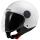 LS2 OF558 Sphere Lux II Solid Gloss White jet helmet