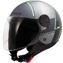 LS2 OF558 Sphere Lux II Firm matt titanium  jet helmet