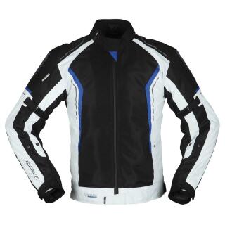 Modeka Khao Air Motorradjacke schwarz / hellgrau / blau M